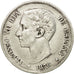 Coin, Spain, Alfonso XII, 5 Pesetas, 1876, Madrid, VF(20-25), Silver, KM:671