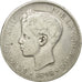 Moneta, Spagna, Alfonso XIII, 5 Pesetas, 1898, Madrid, MB, Argento, KM:707