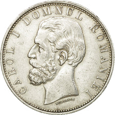 Monnaie, Roumanie, Carol I, 5 Lei, 1881, Bucarest, TTB+, Argent, KM:12