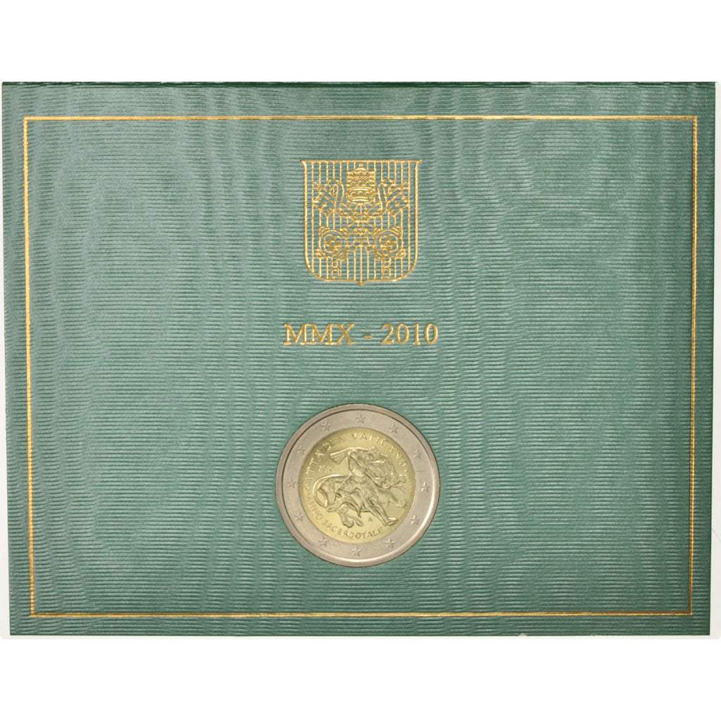Vatican, 2 Euro, 2010, MS, Bi-Metallic