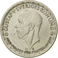 Coin, Sweden, Gustaf V, 2 Kronor, 1947, EF(40-45), Silver, KM:815