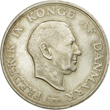 Coin, Denmark, Frederik IX, 2 Kroner, 1958, Copenhagen, AU(55-58), Silver