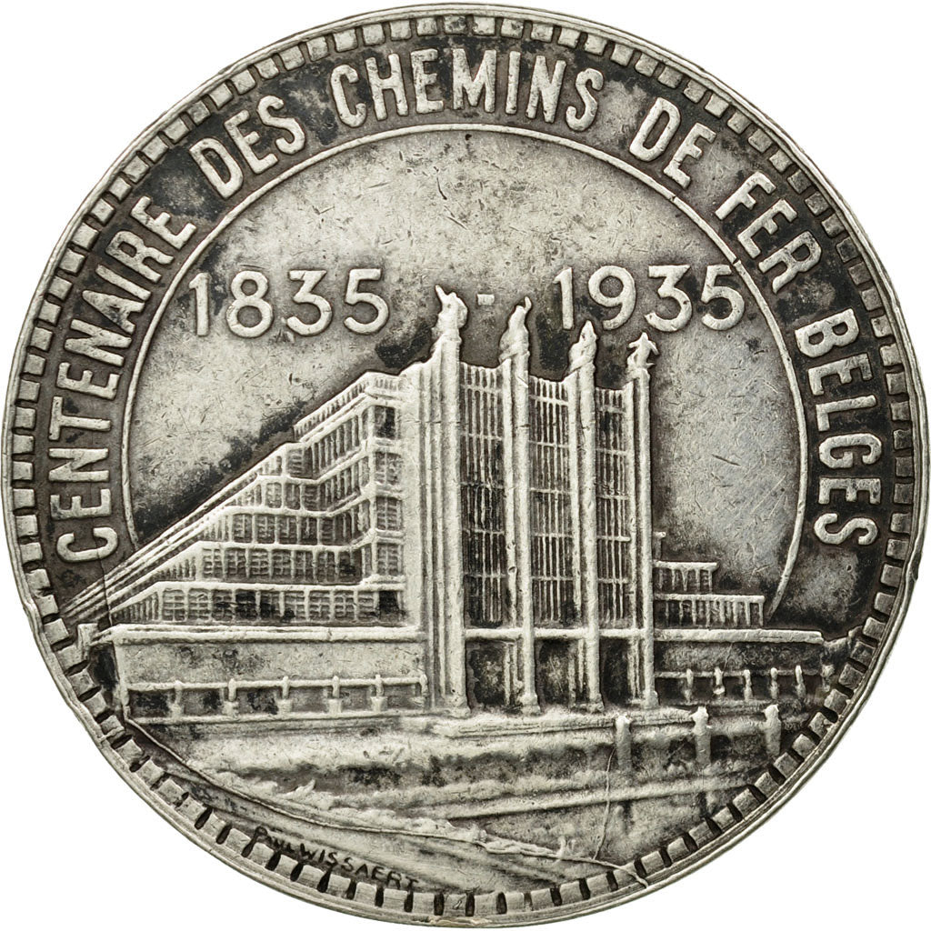 Moneta, Belgio, 50 Francs, 50 Frank, 1935, BB+, Argento, KM:106.1