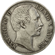 Moneda, Estados alemanes, BAVARIA, Maximilian II, Thaler, Vereins, 1861, BC+