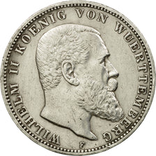 Coin, German States, WURTTEMBERG, Wilhelm II, 3 Mark, 1913, Freudenstadt