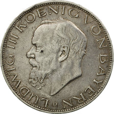 Münze, Deutsch Staaten, BAVARIA, Ludwig III, 3 Mark, 1914, Munich, SS, Silber