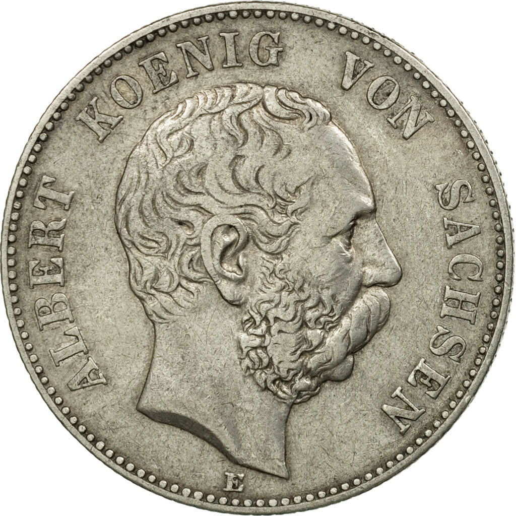Coin, German States, SAXONY-ALBERTINE, Albert, 2 Mark, 1900, Muldenhütten