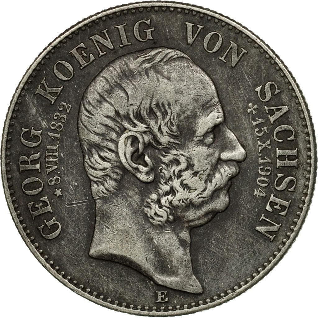 Coin, German States, SAXONY-ALBERTINE, Friedrich August III, 2 Mark, 1904