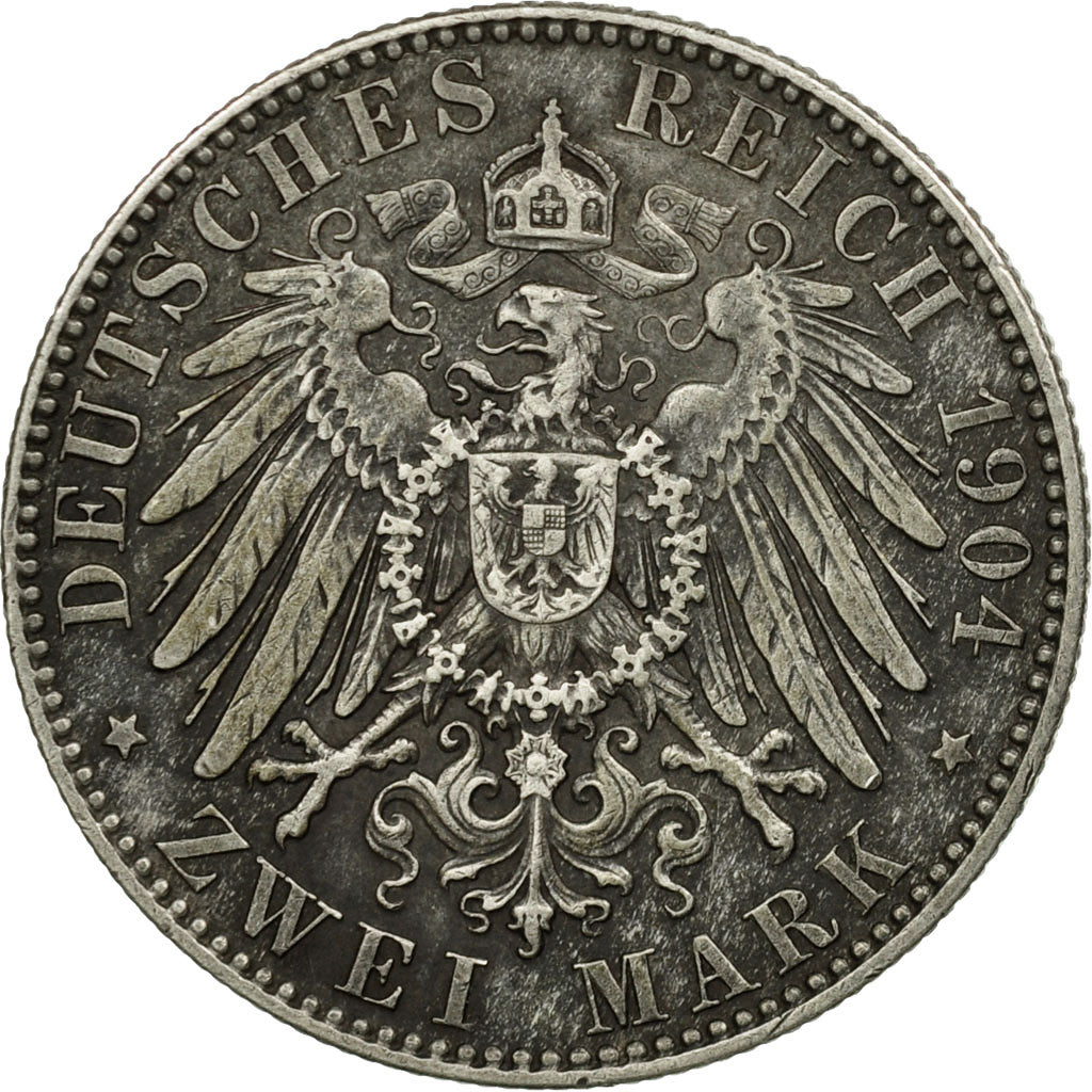 Coin, German States, SAXONY-ALBERTINE, Friedrich August III, 2 Mark, 1904