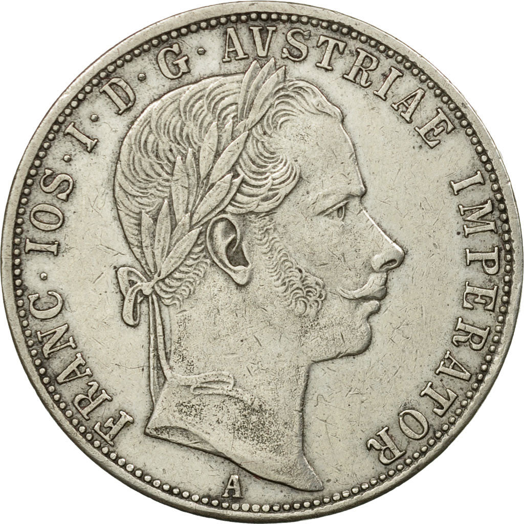 Münze, Österreich, Franz Joseph I, Florin, 1860, Vienna, VZ, Silber, KM:2219