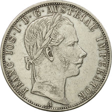 Münze, Österreich, Franz Joseph I, Florin, 1860, Vienna, VZ, Silber, KM:2219