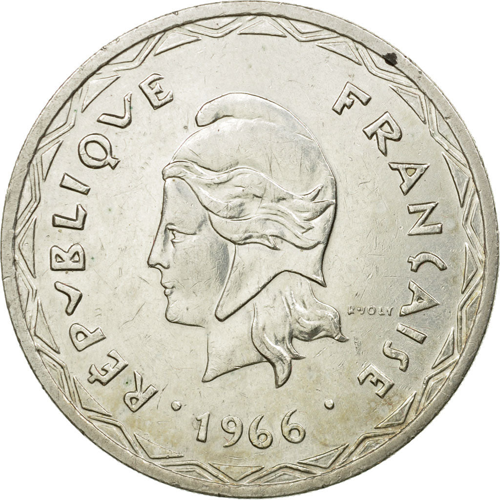 Coin, New Hebrides, 100 Francs, 1966, Paris, AU(50-53), Silver, KM:1