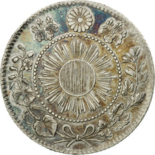 Coin, Japan, Mutsuhito, 10 Sen, 1870, MS(63), Silver, KM:2