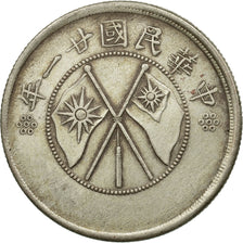 Monnaie, Chine, YUNNAN PROVINCE, 50 Cents, 1932, TTB, Argent, KM:492
