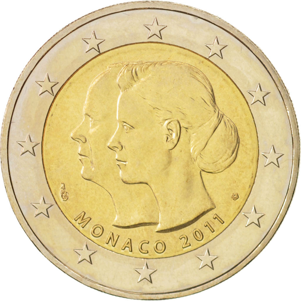 Monaco, 2 Euro, 2011, Bi-Metallic, KM:196