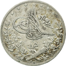 Moneda, Egipto, Muhammad V, Qirsh, 1910 (AH 1327/2), Misr, EBC, Plata, KM:305