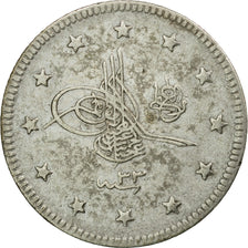 Coin, Turkey, Abdul Hamid II, 2 Kurush, 1907 (AH 1293/33), Qustantiniyah