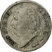 Coin, France, Louis XVIII, 1/2 Franc, 1823, Paris, VF(20-25), Silver