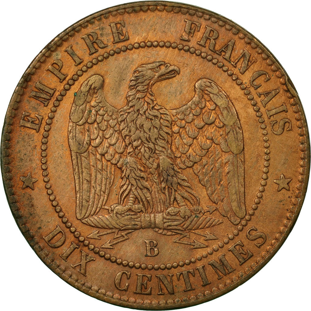 Coin, France, Napoleon III, 10 Centimes, 1853, Rouen, EF(40-45)