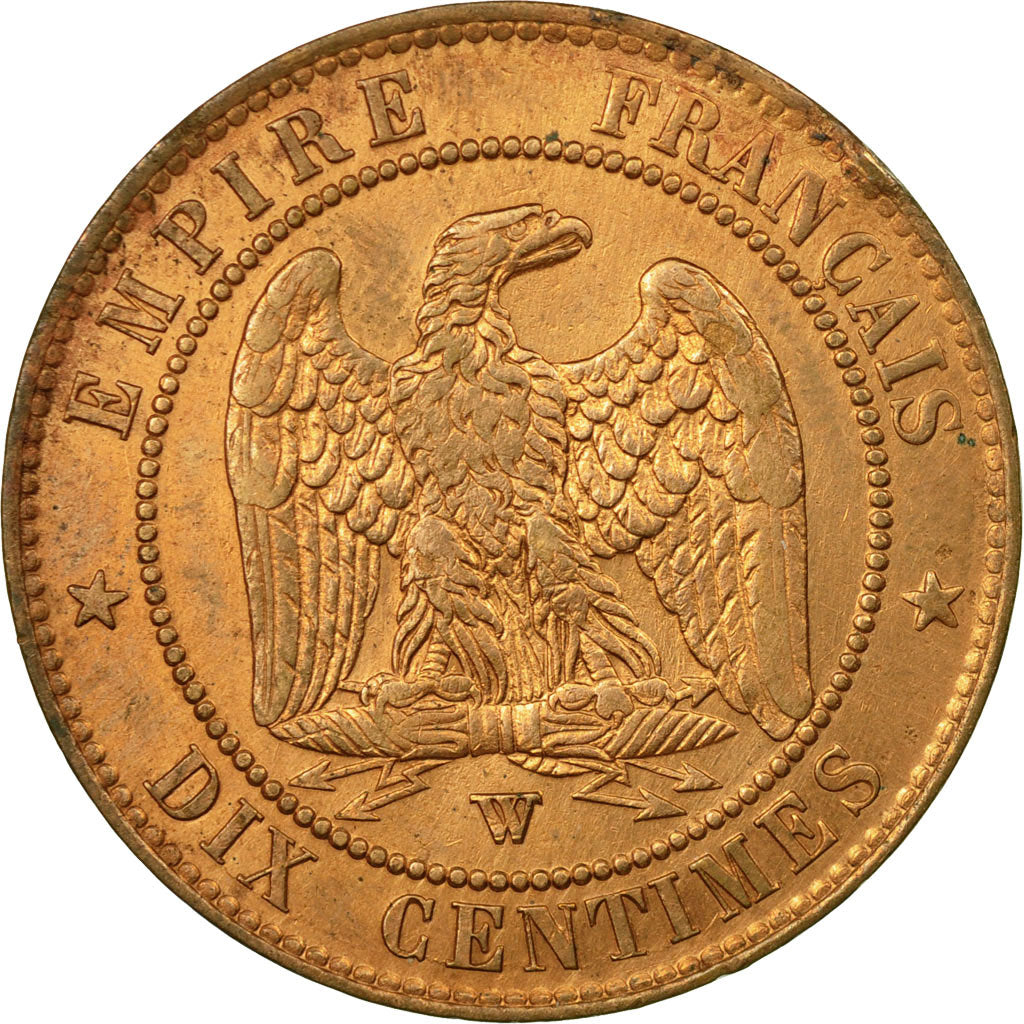 Coin, France, Napoleon III, 10 Centimes, 1853, Lille, EF(40-45)