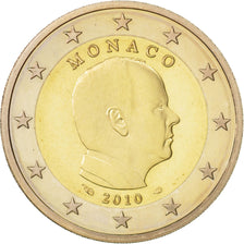 Monaco, 2 Euro, 2010, MS(65-70), Bi-Metallic, KM:195