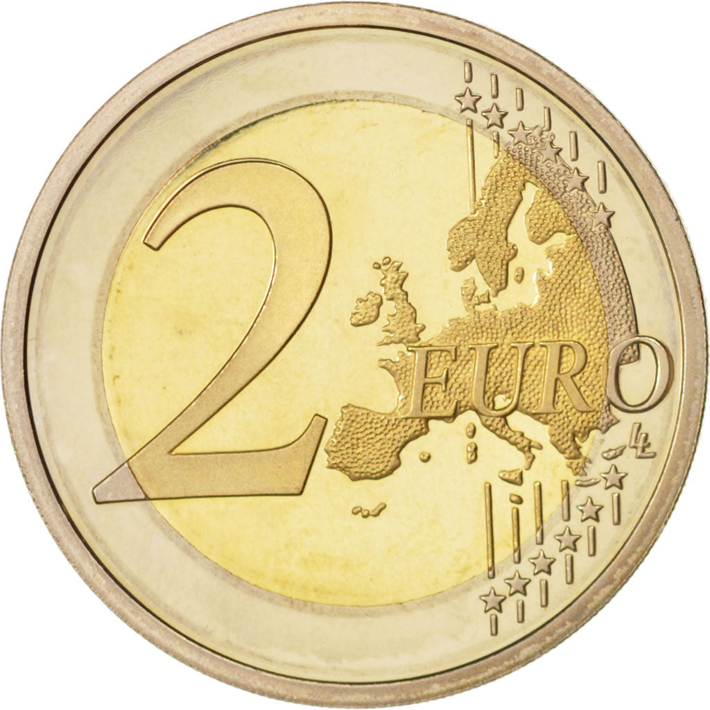 Monaco, 2 Euro, 2010, MS(65-70), Bi-Metallic, KM:195
