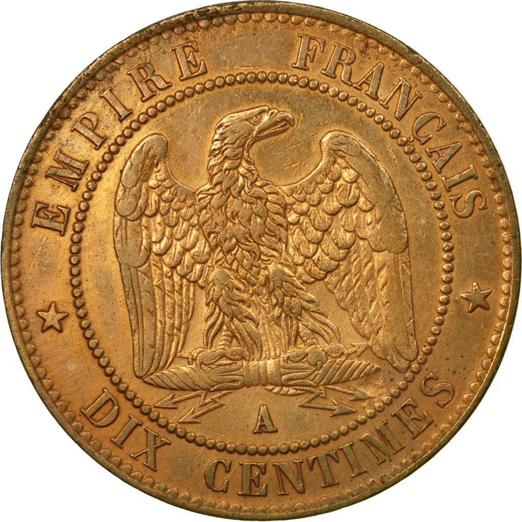 Coin, France, Napoleon III, 10 Centimes, 1856, Paris, EF(40-45)