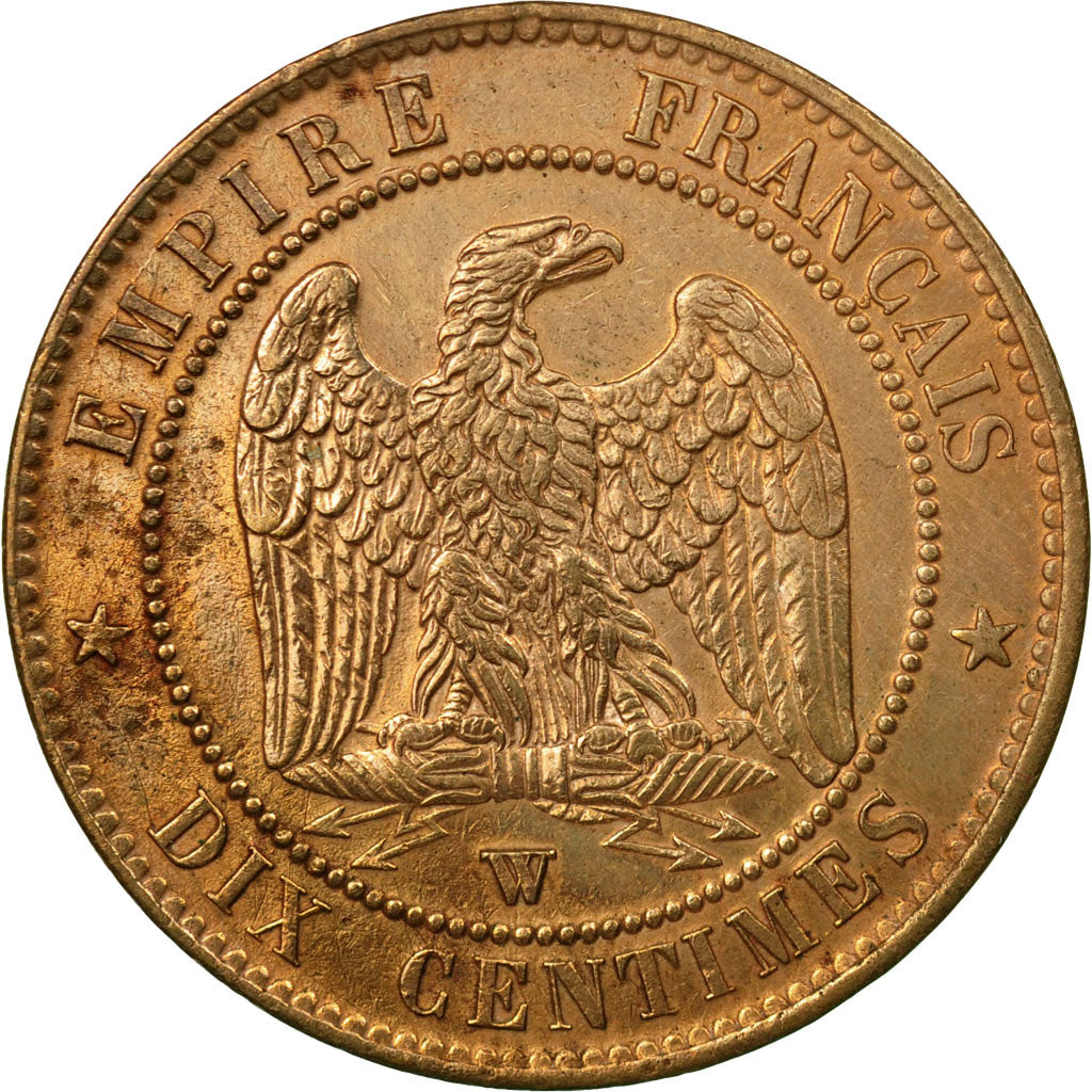 Coin, France, Napoleon III, 10 Centimes, 1856, Lille, AU(55-58)