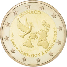 Monaco, 2 Euro, 2013, MS(65-70), Bi-Metallic