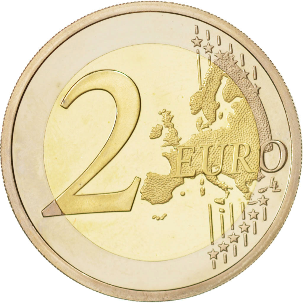 Monaco, 2 Euro, 2013, MS(65-70), Bi-Metallic