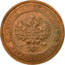 Coin, Russia, Nicholas II, Kopek, 1916, Petrograd, AU(55-58), Copper, KM:9.3