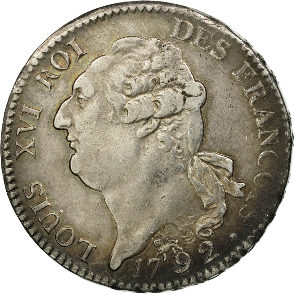 Moneda, Francia, Louis XVI, Écu de 6 livres françois, ECU, 6 Livres, 1792