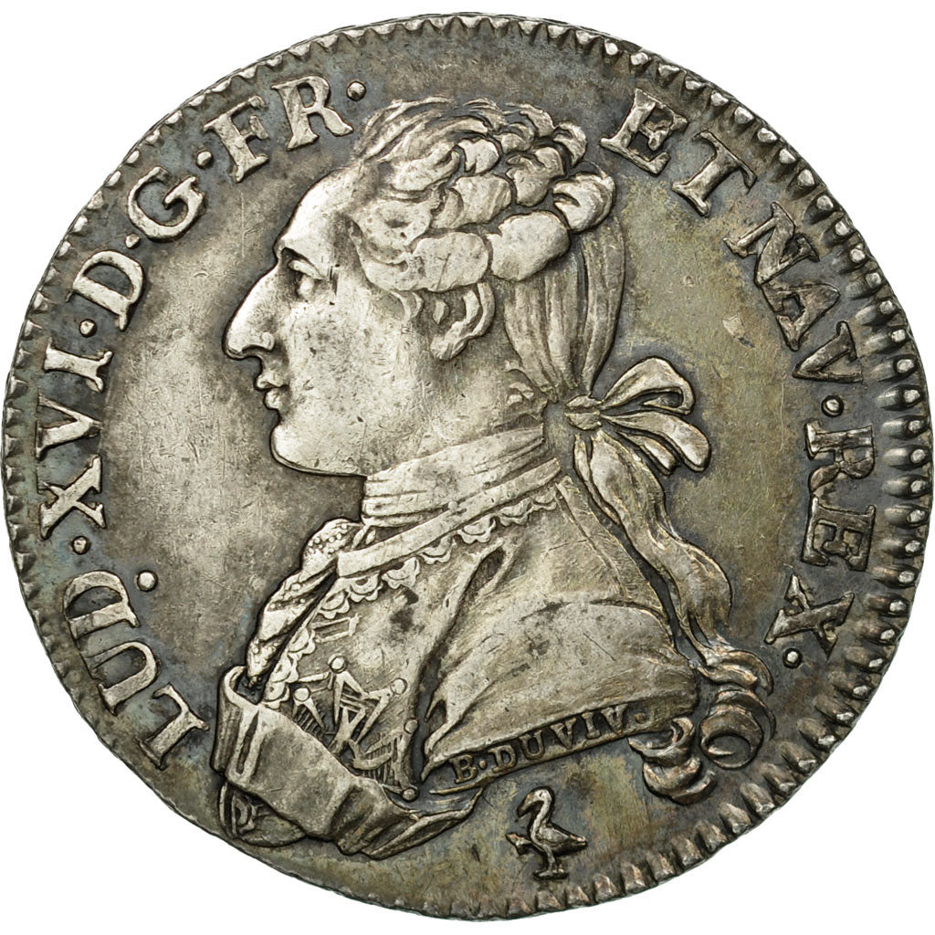 Coin, France, Louis XVI, 1/5 Écu, 24 Sols, 1/5 ECU, 1780, Paris, AU(55-58)