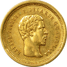 Moneda, Guatemala, Rafael Carrera, 4 Reales, Cuatro, 1860, EBC, Oro, KM:135