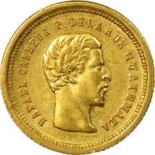 Coin, Guatemala, Rafael Carrera, 4 Reales, Cuatro, 1861, AU(55-58), Gold, KM:135