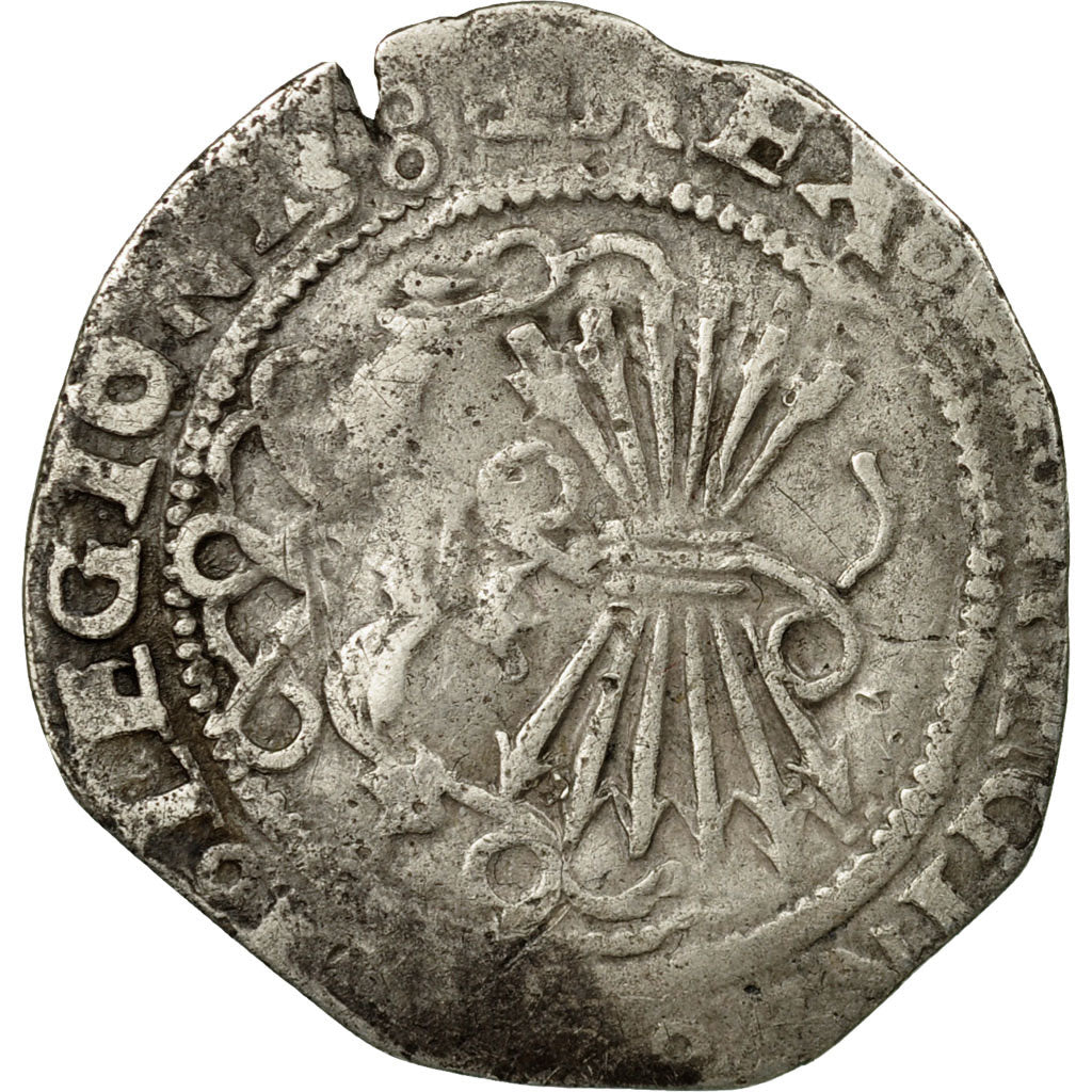 Coin, Spain, Castille and Leon, Ferdinand & Isabella, Real, Toledo, VF(20-25)
