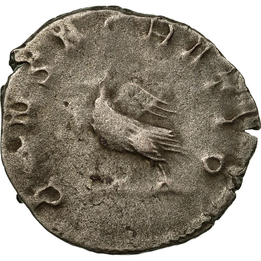 Moneda, Valerian II, Antoninianus, 259-260, Trier, BC+, Vellón, RIC:8
