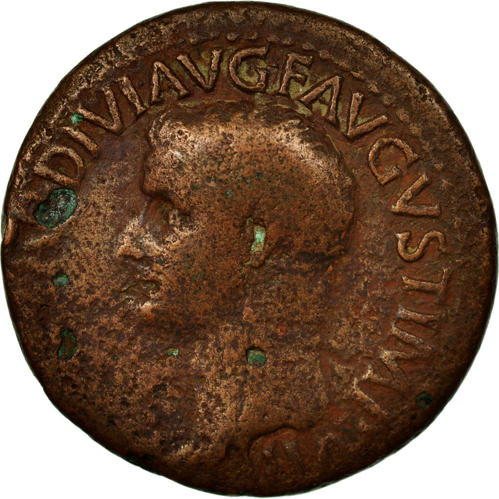 Coin, Tiberius, As, 22-23 AD, Rome, VF(20-25), Copper, Cohen:25