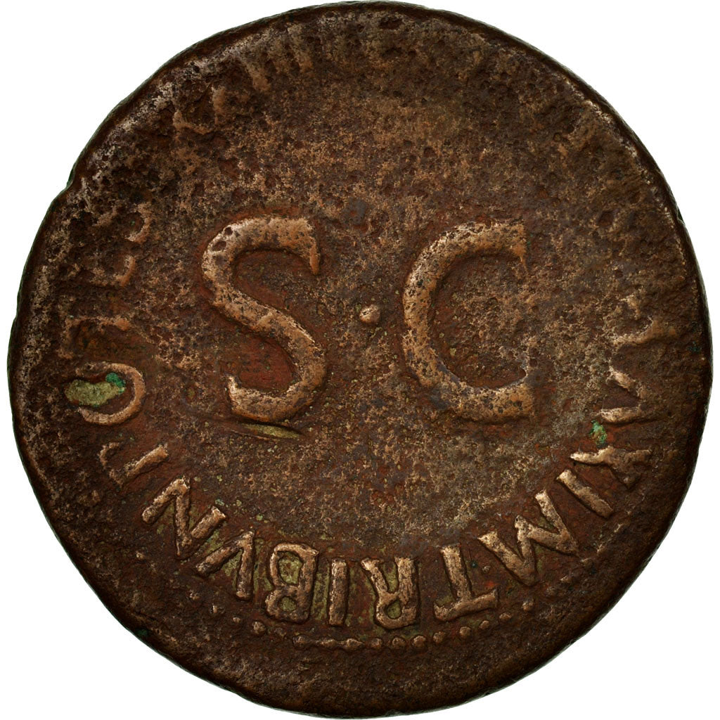 Coin, Tiberius, As, 22-23 AD, Rome, VF(20-25), Copper, Cohen:25