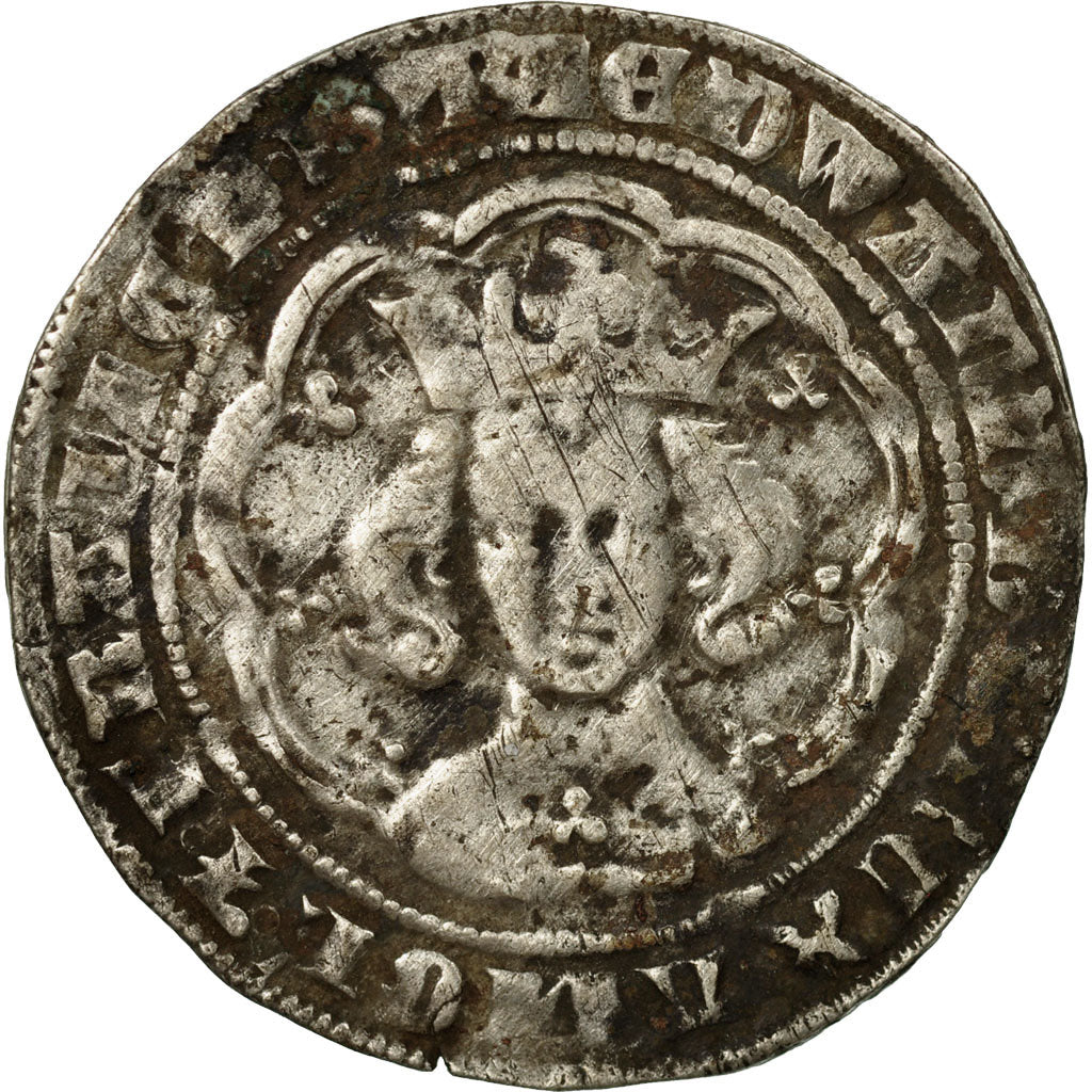 Münze, Großbritannien, Edward III, Gros, 1354-1355, London, S, Silber
