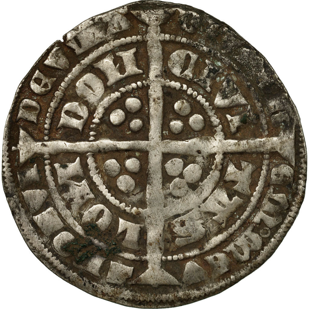 Münze, Großbritannien, Edward III, Gros, 1354-1355, London, S, Silber