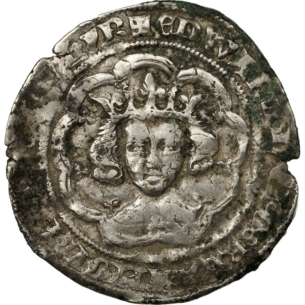 Coin, Great Britain, Edward III, Gros, 1354-1355, London, VF(20-25), Silver