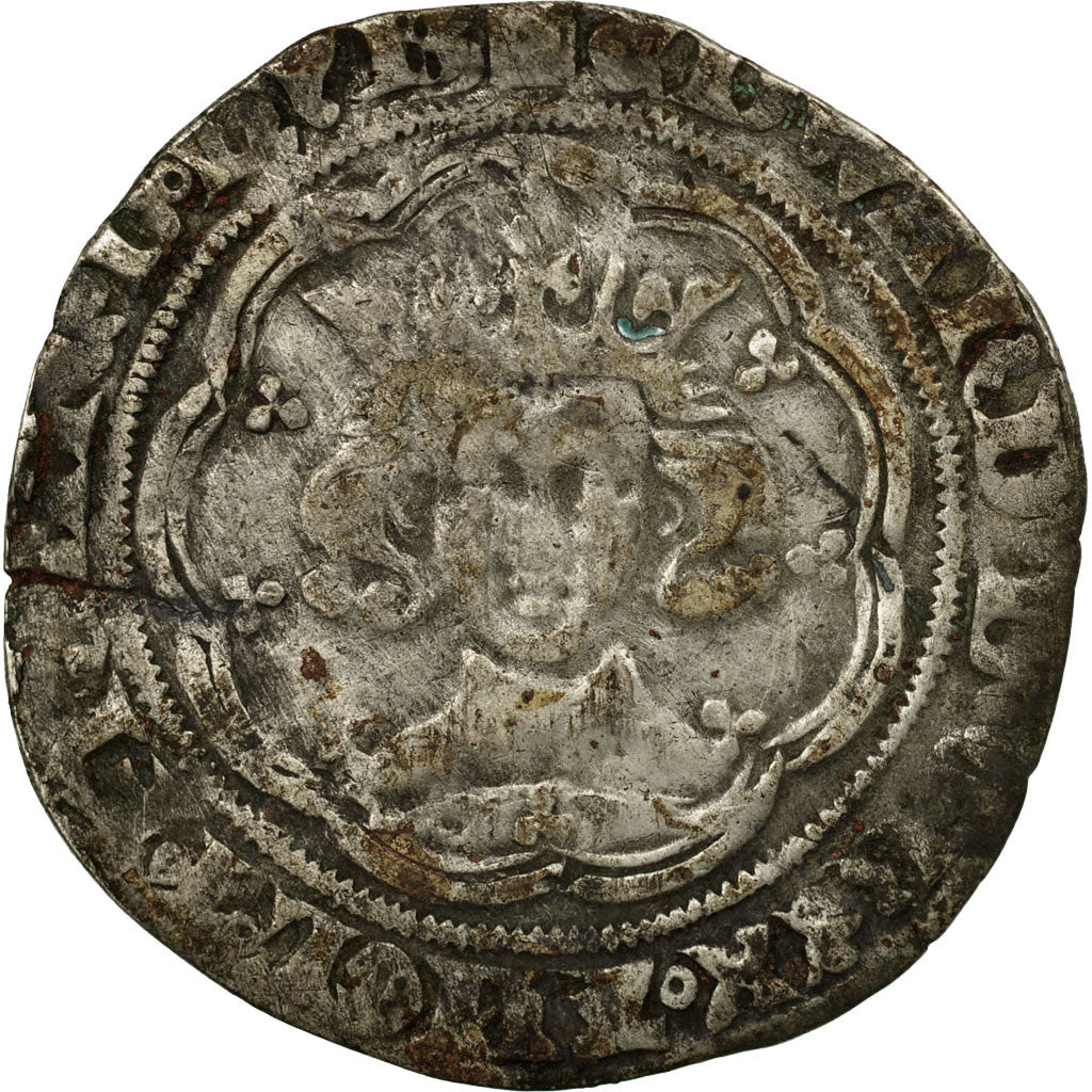 Münze, Großbritannien, Edward III, Gros, 1354-1355, London, S, Silber