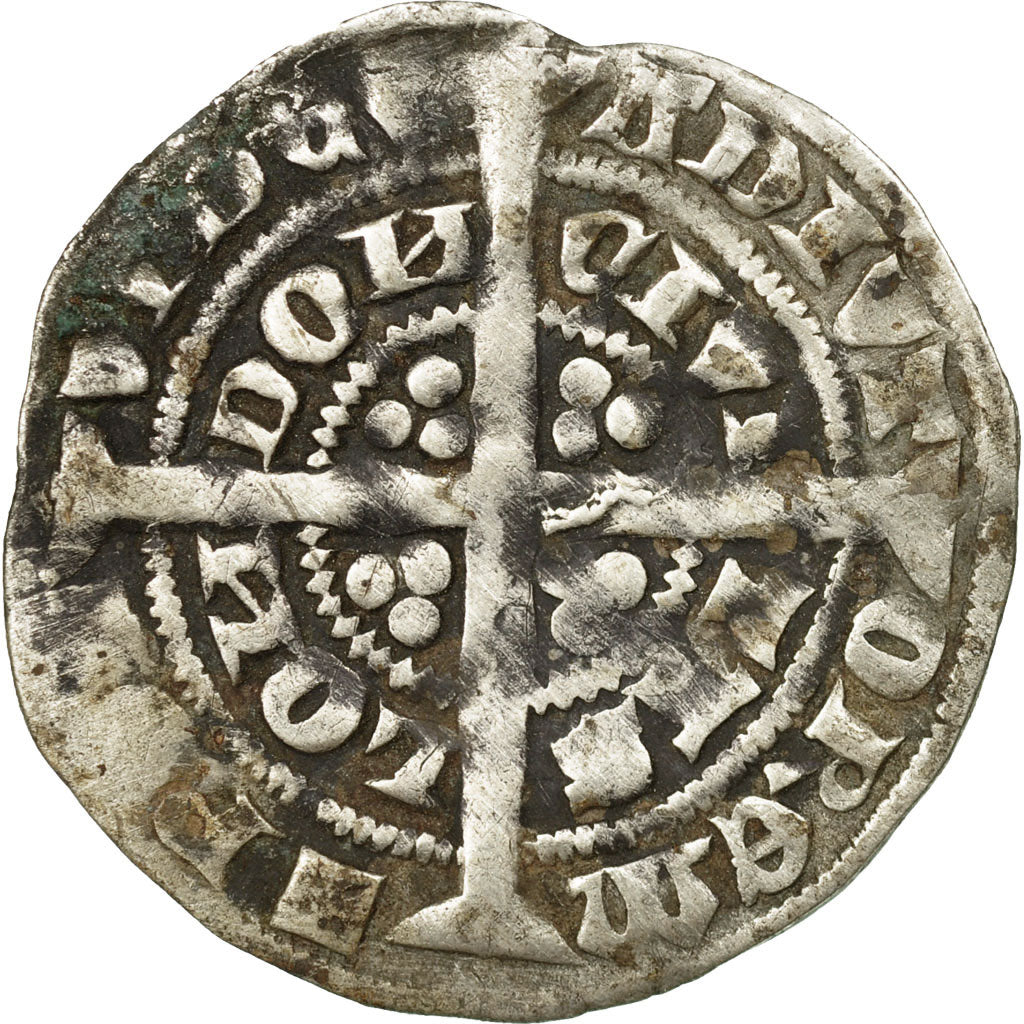Coin, Great Britain, Edward III, Half Groat, London, VF(20-25), Silver