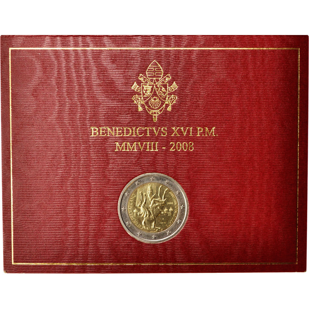 Vatican, 2 Euro, 2008, MS, Bi-Metallic