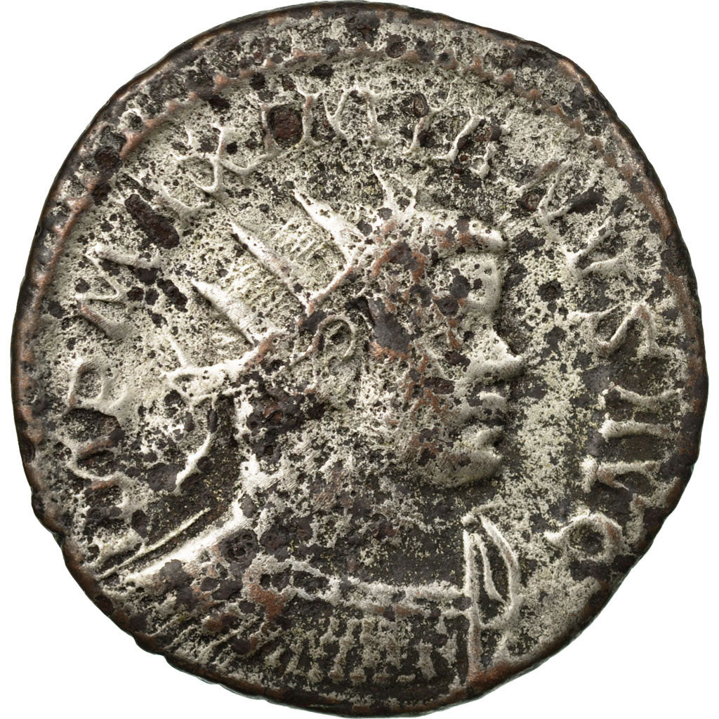 Moneda, Maximianus, Aurelianus, 290-291, Lyons, BC+, Vellón, RIC:422