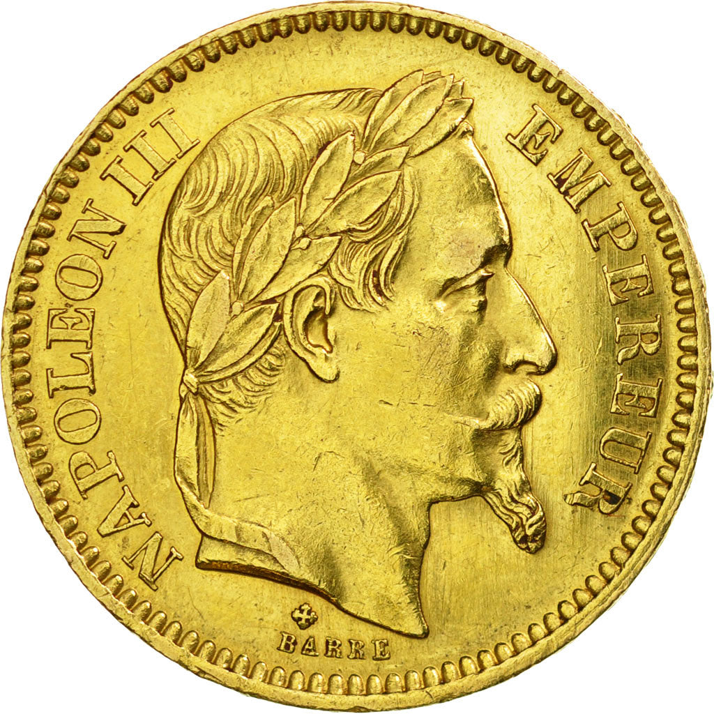 Münze, Frankreich, Napoleon III, Napoléon III, 20 Francs, 1864, Strasbourg