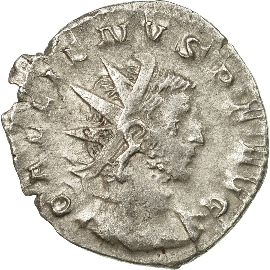 Moneda, Gallienus, Antoninianus, 257-258, Trier, BC+, Vellón, RIC:18