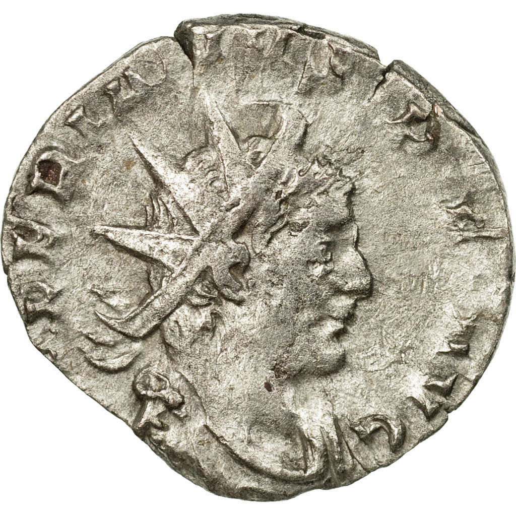 Moneda, Valerian I, Antoninianus, 255, Trier, BC+, Vellón, Cohen:15