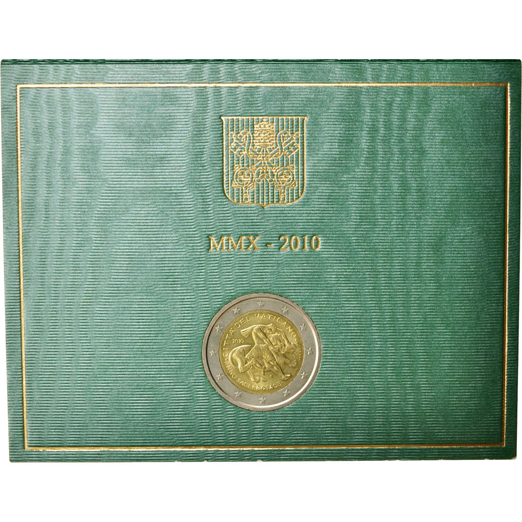 Vatican, 2 Euro, 2010, MS, Bi-Metallic